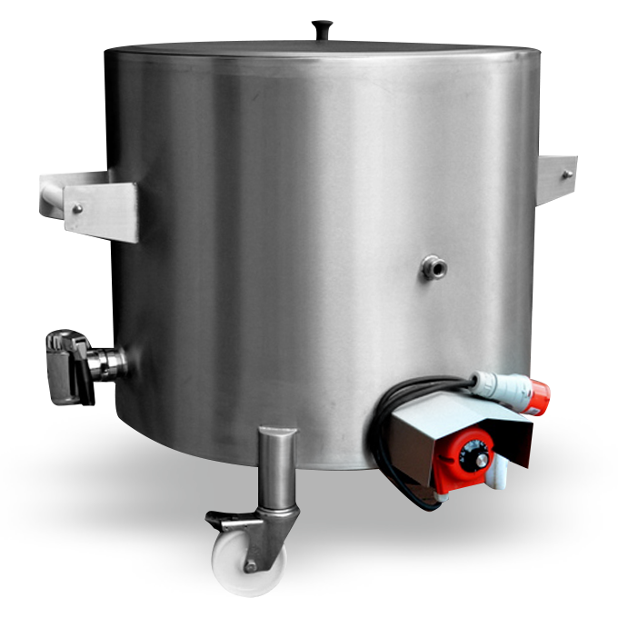 Cooking kettles with  thermostatic control